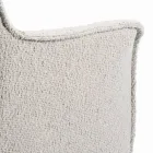 Židle s područkami s čalouněným sedákem a ocelovými nohami Made in Italy - Ascoli Viadurini