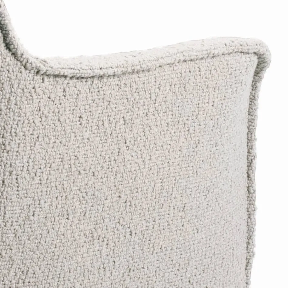 Židle s područkami s čalouněným sedákem a ocelovými nohami Made in Italy - Ascoli Viadurini