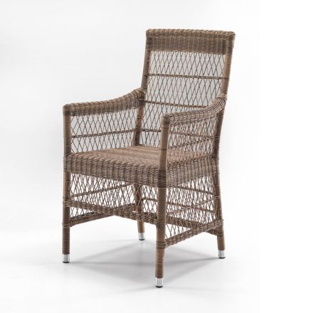 Venkovní židle s područkami z polyratanu - Gigi Viadurini