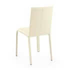 Židle s vysokým opěradlem z regenerované kůže Made in Italy - Lanterna Viadurini