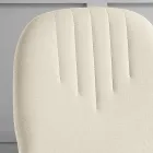 Židle s látkovým sedákem Monocoque a kónickými nohami Made in Italy - Nezoku Viadurini