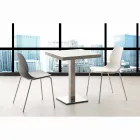 Židle s chromovaným rámem a polypropylenovou skořepinou Licata Viadurini