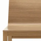 Židle s jasanovou strukturou a dubovou skořepinou Made in Italy - Emilia Viadurini