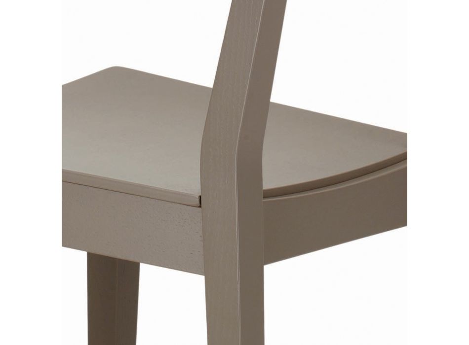 Židle s jasanovou strukturou, sedák a opěrák v dubu - Calabria Viadurini