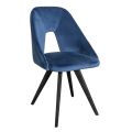 Židle s kovovou konstrukcí a sametovým sedákem Made in Italy - Mathias