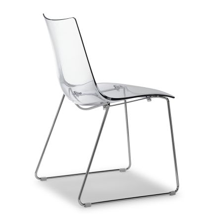 Kuchyňská židle s podnoží z oceli Made in Italy 2 kusy - Fedora Viadurini