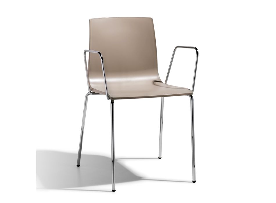 Kuchyňská židle se sedákem z technopolymeru Made in Italy 2 kusy - Ghirlanda Viadurini