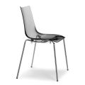 Kuchyňská židle z polykarbonátu a oceli Made in Italy 4 kusy - Fedora