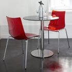 Kuchyňská židle z polykarbonátu a oceli Made in Italy 4 kusy - Fedora Viadurini