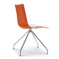 Polymerová kuchyňská židle s dvoubarevným sedákem Made in Italy 2 kusy - Fedora