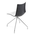 Polymerová kuchyňská židle s dvoubarevným sedákem Made in Italy 2 kusy - Fedora Viadurini