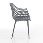 Kuchyňská židle z matného polypropylenu s ocelovými nohami 4 kusy - Beyonce Viadurini