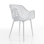 Kuchyňská židle z matného polypropylenu s ocelovými nohami 4 kusy - Beyonce Viadurini