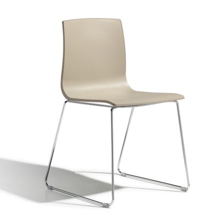 Kuchyňská židle z technopolymeru a oceli Made in Italy 2 kusy - girlanda Viadurini