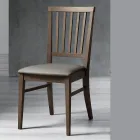 Kuchyňská židle Masivní bukové dřevo a ekokůže italský design - Rosita Viadurini