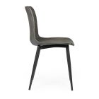 Vintage designová židle do kuchyně nebo obývacího pokoje z oceli a ekokůže 2 ks - Rekko Viadurini