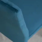 Kuchyňská židle s kovovými nohami a sametovým sedákem, 4 kusy - Darvina Viadurini