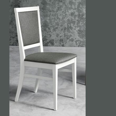 Designová kuchyňská židle z bukového dřeva a látky v moderním stylu - Taver Viadurini