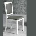 Designová kuchyňská židle z bukového dřeva a látky v moderním stylu - Taver