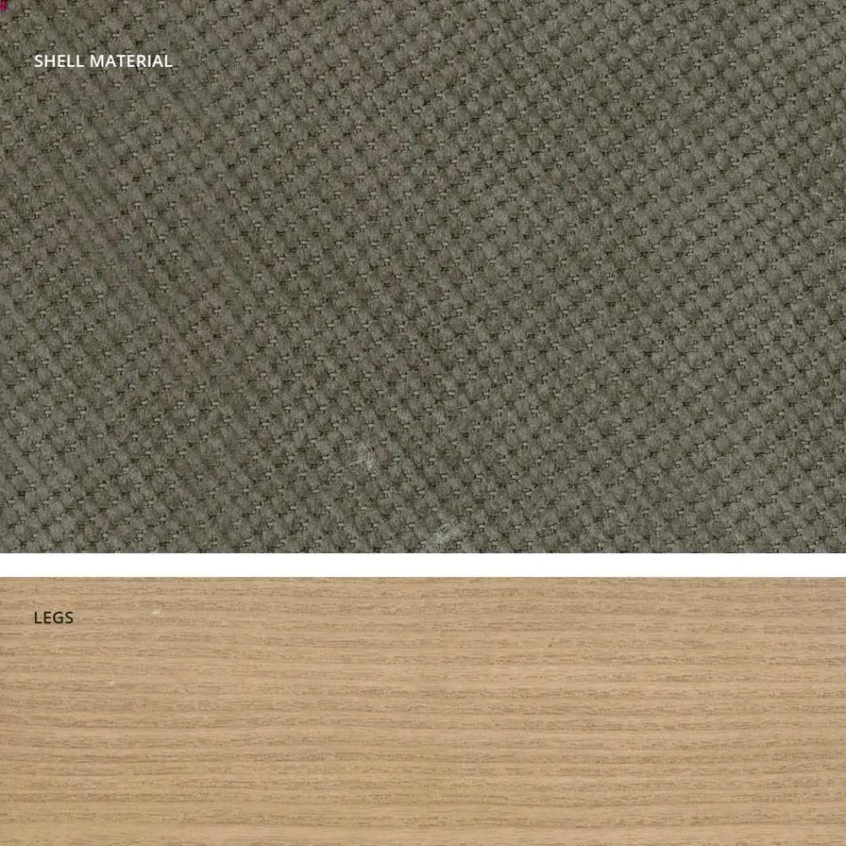 Designová kuchyňská židle ze dřeva a látky vyrobená v Itálii, Egizia Viadurini