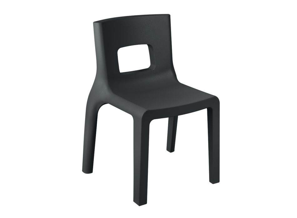 Stohovatelná kuchyňská židle z polyetylenu Made in Italy 2 kusy - Alassio Viadurini