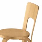 Kuchyňská židle z bukového přírodního zakřiveného dřeva vyrobeného v Itálii - Cassiopea Viadurini