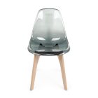 Kuchyňská židle v provedení bukové dřevo a polykarbonát 4 kusy - Pisy Viadurini
