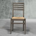 Kuchyňská židle z bukového dřeva a sedák z kukuřičné slámy - Rabasse
