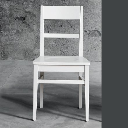 Kuchyňská židle v designu masivního bukového dřeva Made in Italy - Davina Viadurini