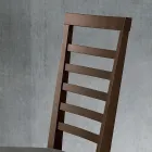 Dřevěná kuchyňská židle a sedák z italské designové látky - Jeanine Viadurini