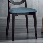 Kuchyňská židle v moderním designu ze dřeva a látky Made in Italy - Marrine Viadurini
