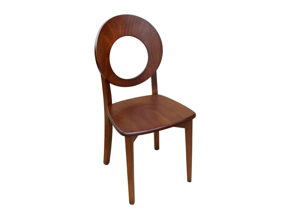 Kuchyňská židle v italském designu z masivního bukového dřeva - Marrine Viadurini