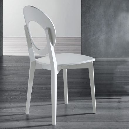 Italská designová kuchyňská židle z masivního bukového dřeva - Marrine Viadurini