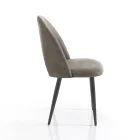 Kuchyňská židle ze syntetické kůže s efektem stárnutí 4 kusy - Renetta Viadurini