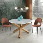 Kuchyňská židle ze syntetické kůže s efektem stárnutí 4 kusy - Renetta Viadurini