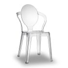 Kuchyňská židle z recyklovatelného polykarbonátu Made in Italy 4 kusy – Kongo Viadurini