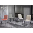 Kuchyňská židle v moderním designu z barevné látky a kovu - Hermiona Viadurini