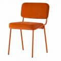 Kuchyňská židle z látky a kovu vyrobená v Itálii, 2 kusy - Connubia Sixty