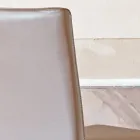 Kuchyňská židle čalouněná kůží s jasanovou strukturou Made in Italy - Sunny Viadurini