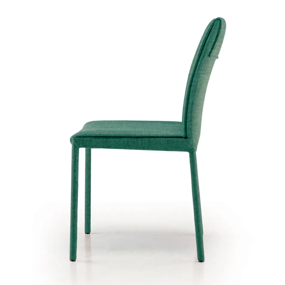 Kuchyňská židle potažená látkou Made in Italy 4 kusy - Monnalisa Viadurini