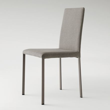 Kuchyňská židle čalouněná látkou Made in Italy, 2 kusy - Mawi Viadurini