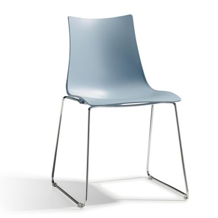 Kuchyňská židle Technopolymer a ocel Made in Italy 2 kusy - Fedora Viadurini