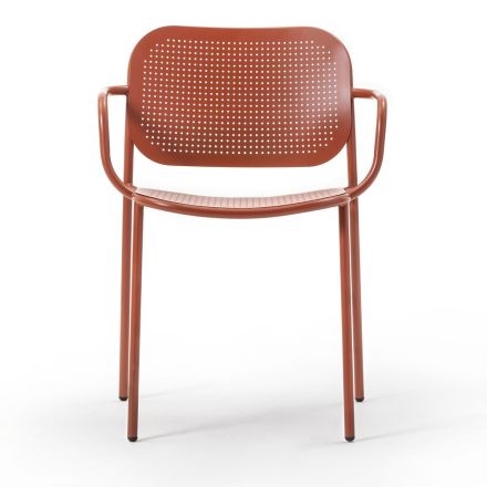 Venkovní židle s kovovými područkami Made in Italy 2 kusy - Synergy Viadurini