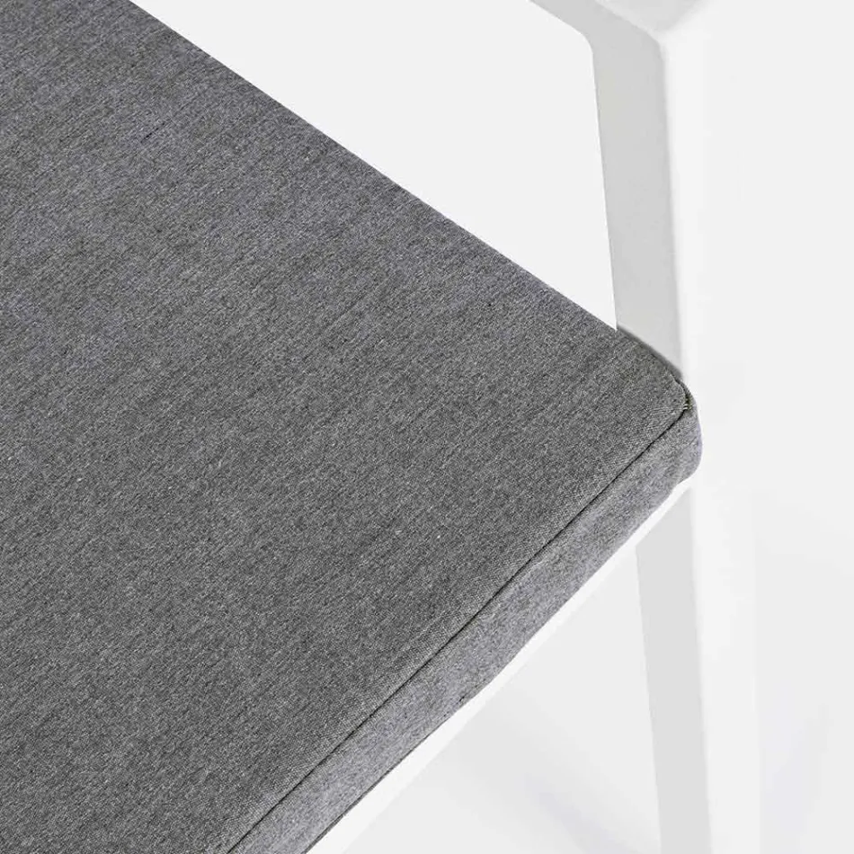 Stohovatelná hliníková venkovní židle Homemotion, 4 kusy - Carina Viadurini