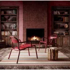 Venkovní stohovatelná hliníková židle vyrobená v Itálii, 2 kusy - Shyla Viadurini