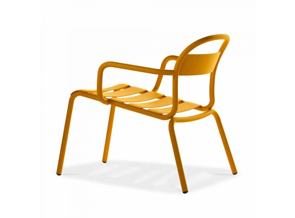 Venkovní stohovatelná hliníková židle vyrobená v Itálii, 2 kusy - Shyla Viadurini