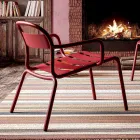 Venkovní stohovatelná hliníková židle vyrobená v Itálii, 2 kusy - Shyla Viadurini