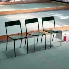 Venkovní stohovatelná kovová židle vyrobená v Itálii, 4 kusy - Xylia Viadurini