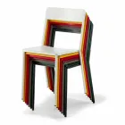 Venkovní stohovatelná kovová židle vyrobená v Itálii, 4 kusy - Xylia Viadurini