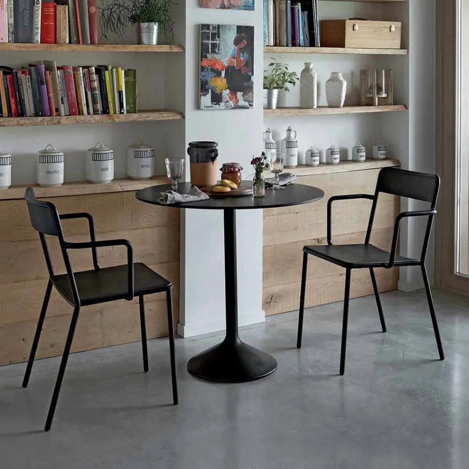 Venkovní stohovatelná kovová židle vyrobená v Itálii, 4 kusy - Xylia Viadurini